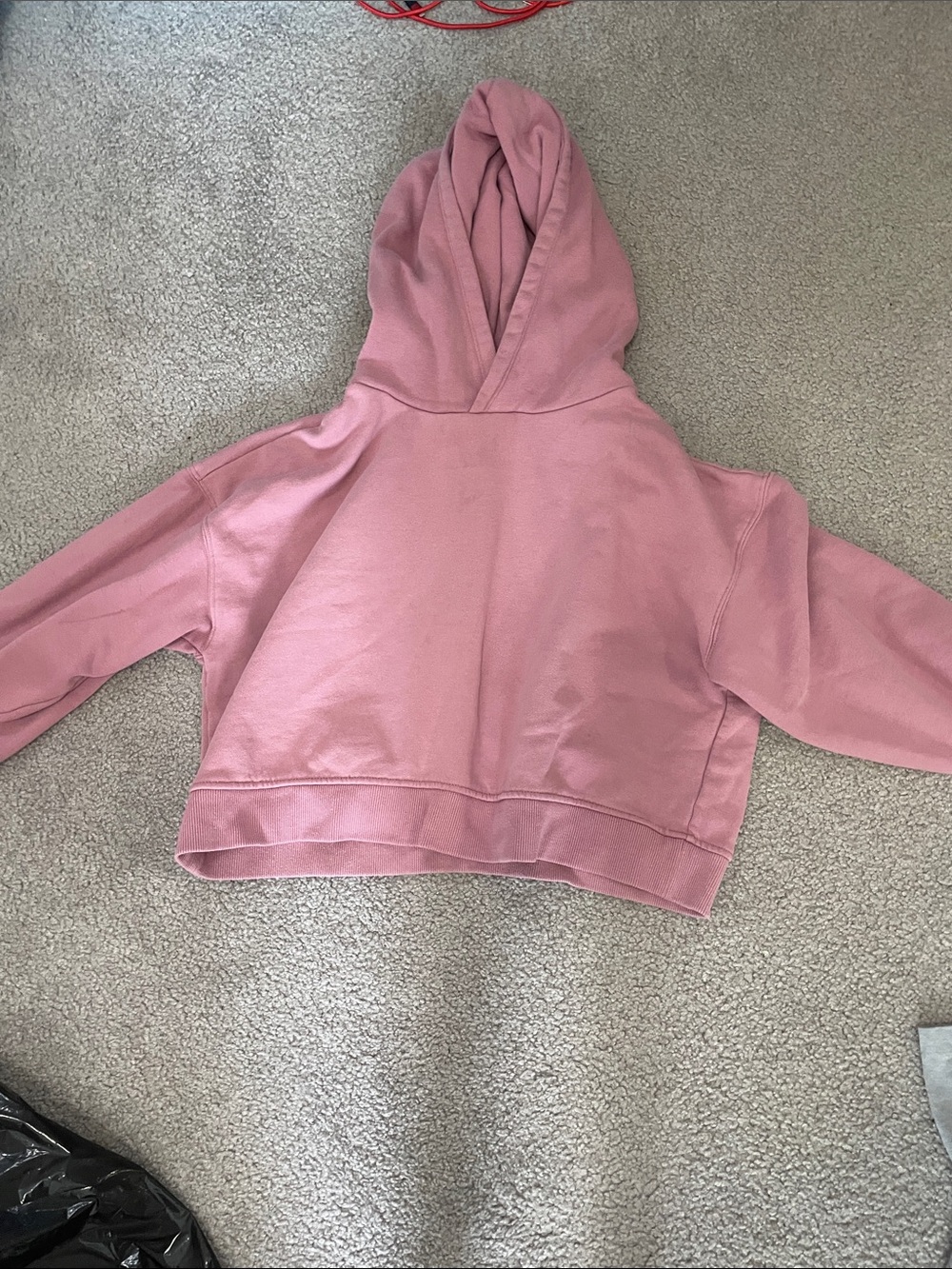 Forever 21 Kids Dusty Pink Cropped Hoodie